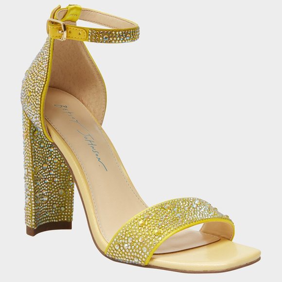 Bestey Johnson SB-RINA Yellow Sandals - Picture 2 of 7